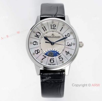 Swiss Grade 1 Copy Jaeger-LeCoultre Rendez Vous Night and Day 9015 Watch MOP Dial